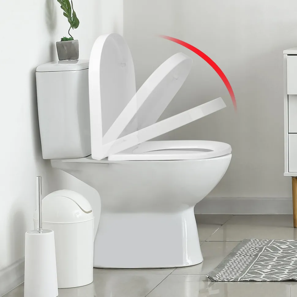 Copriwater Bianco Soft Close 36,5x47 cm