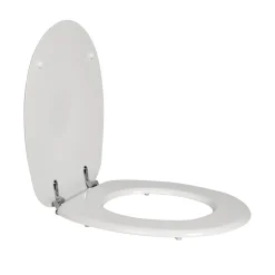 Copriwater in legno Bianco 39x44 cm