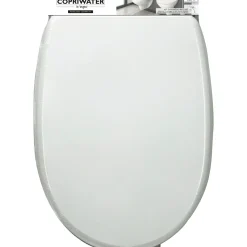 Copriwater in legno bianco 47x35 cm