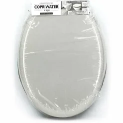 Copriwater in legno Grigio chiaro 37x43,4 cm