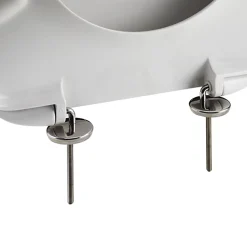 Copriwater Passepartout Bianco con cerniere in acciaio inox per mod. Aretusa