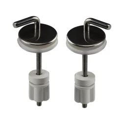 Copriwater Passepartout Bianco con cerniere in acciaio inox per mod. Aretusa