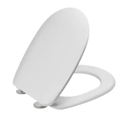 Copriwater Passepartout Bianco con cerniere in acciaio inox per mod. Aretusa