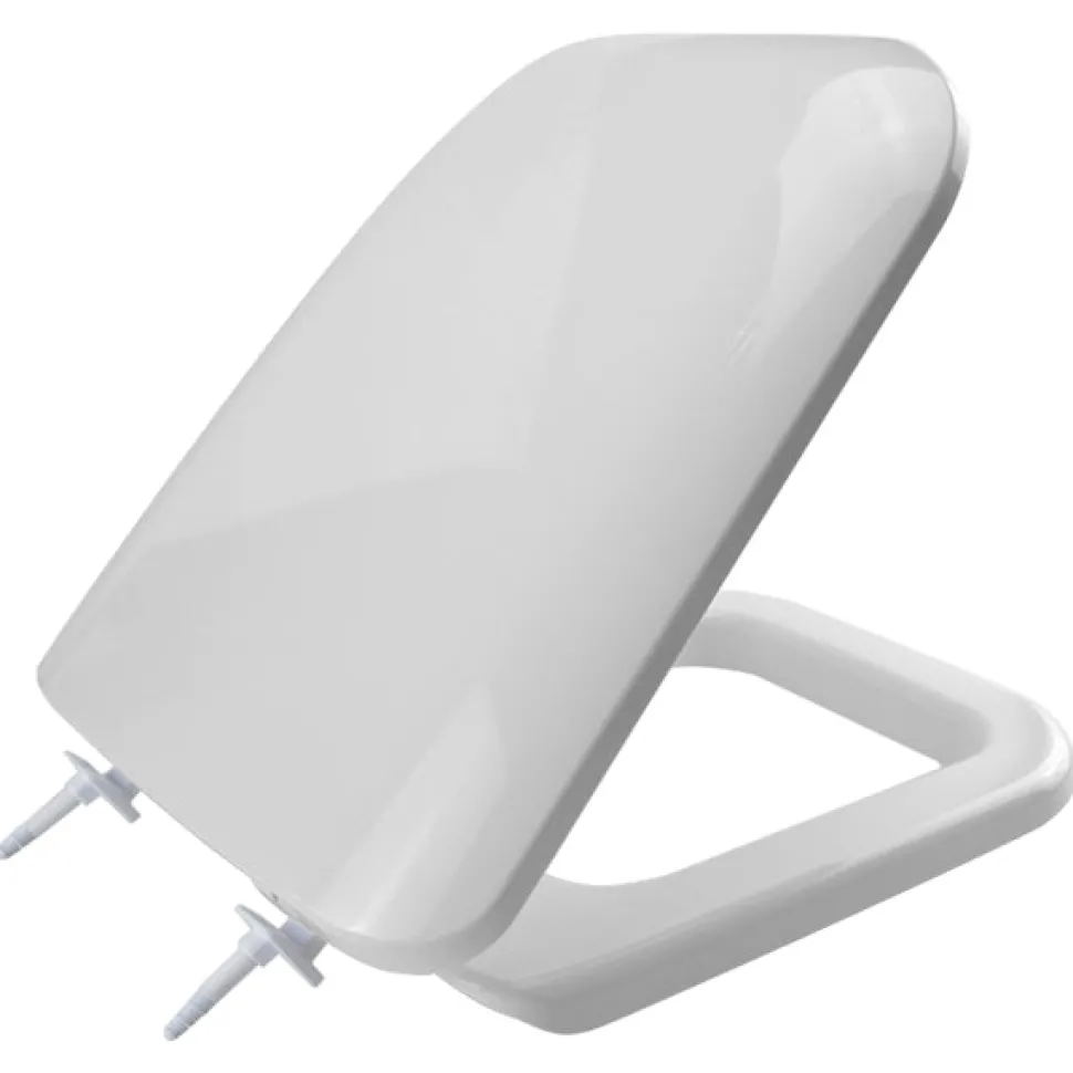 Copriwater Universale Double Bianco con cerniere in nylon per mod. Conca