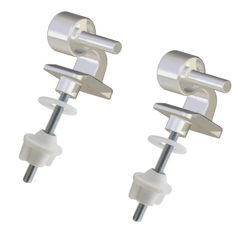 Copriwater Universale Double Bianco con cerniere in nylon per mod. Conca
