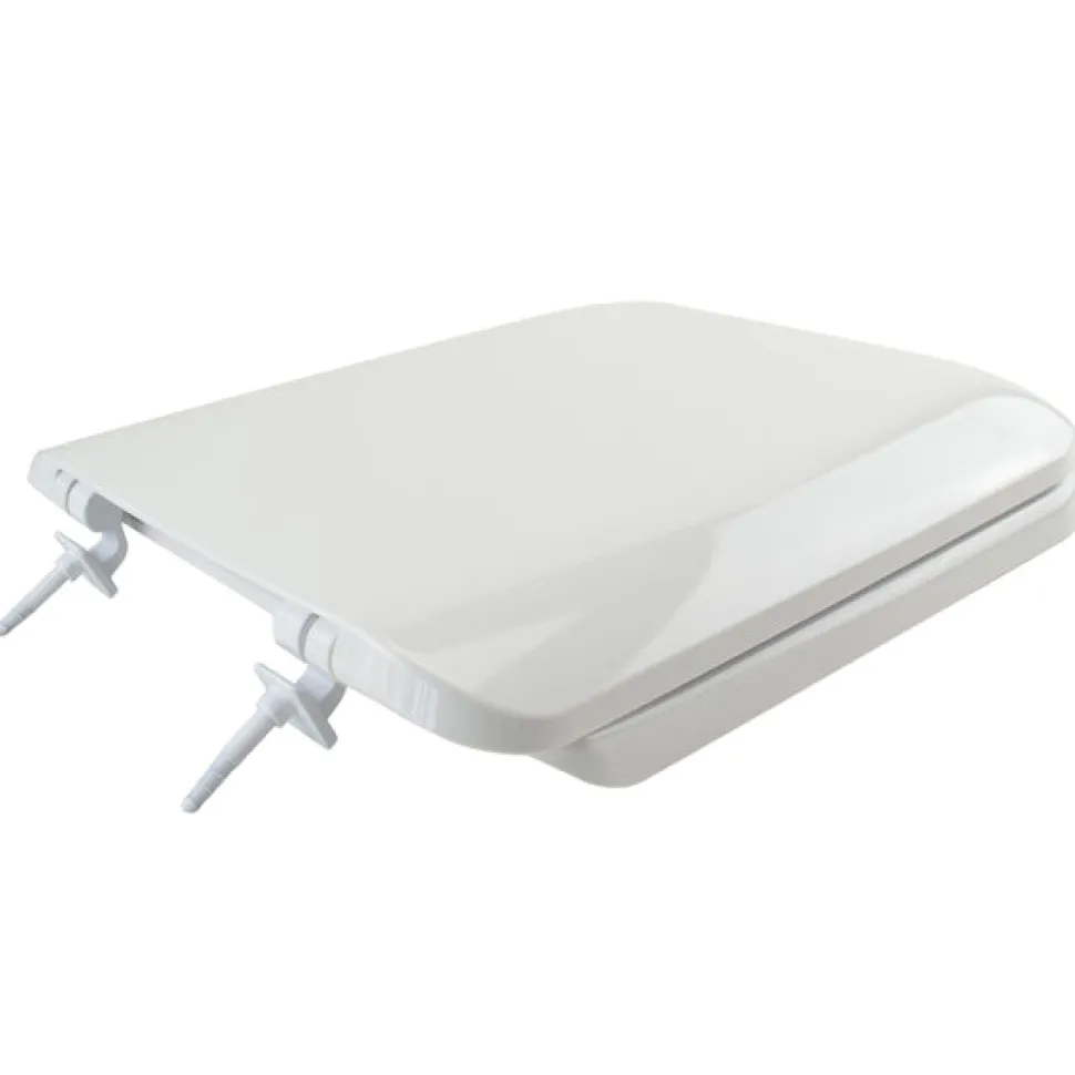 Copriwater Universale Double Bianco con cerniere in nylon per mod. Conca