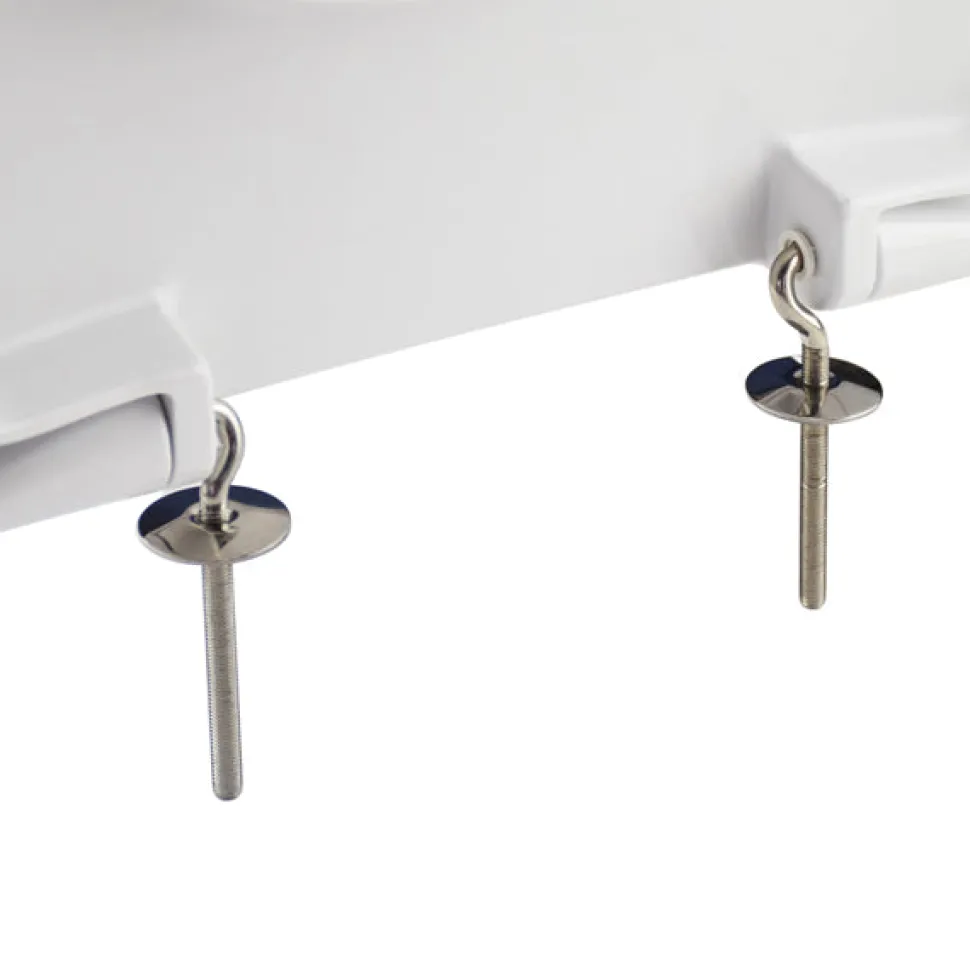 Copriwater Universale Five Bianco con cerniere in acciaio inox per mod. Tesi