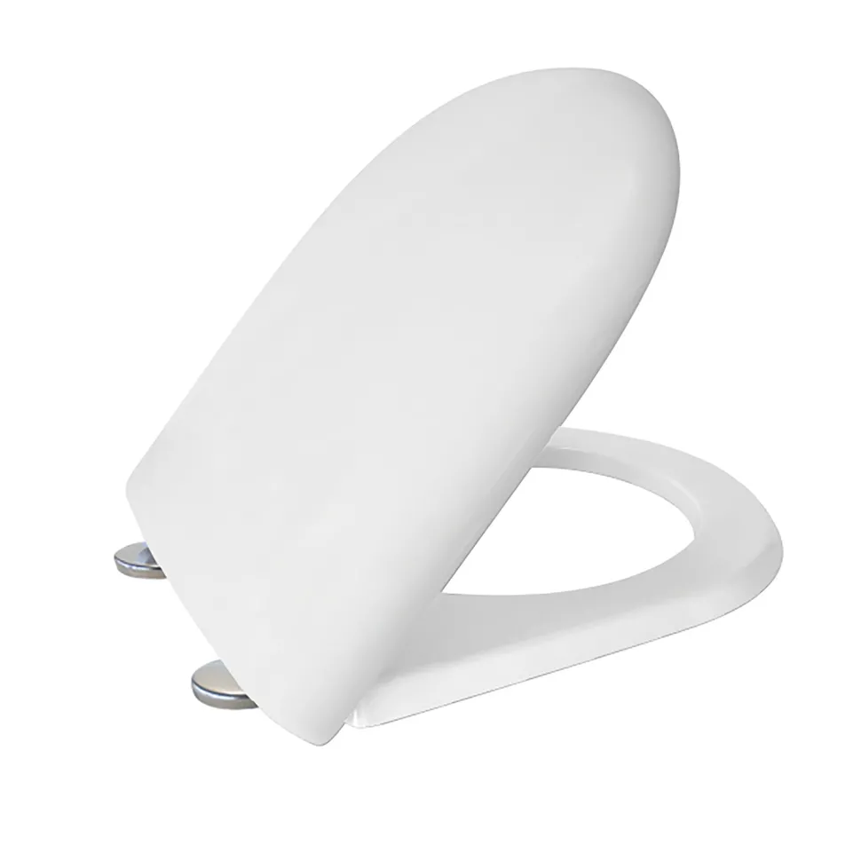 Copriwater Universale Uno N Bianco con cerniere in acciaio inox regolabili