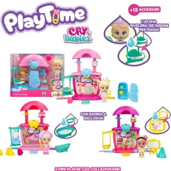 Cry Babies PlayTime Mini Playset con Bambola Esclusiva e Accessori
