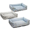 Cuccia Rettangolare per Cani e Gatti con Fondo Antiscivolo 70x55 cm