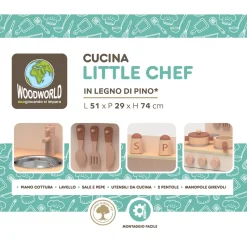 Cucina in legno Little Chef Linea Wood World