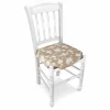 Cuscini Coprisedia Vesto Beige con Lacci 38x38 cm