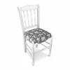Cuscini Coprisedia Vesto Grigio con Lacci 38x38 cm