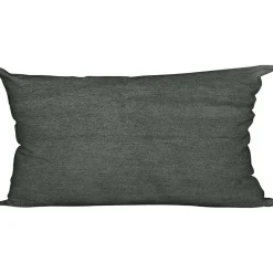 Cuscino Arredo Aida Tinta Unita Grigio Scuro 30x50 cm