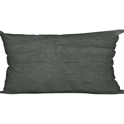 Cuscino Arredo Aida Tinta Unita Grigio Scuro 30x50 cm