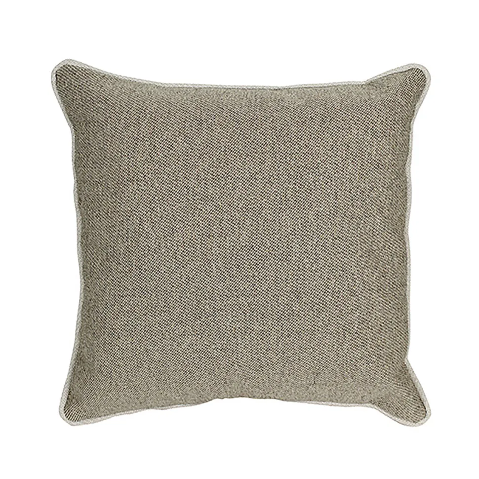 Cuscino Arredo Beige con Bordo piping Idrorepellente 50×50 cm