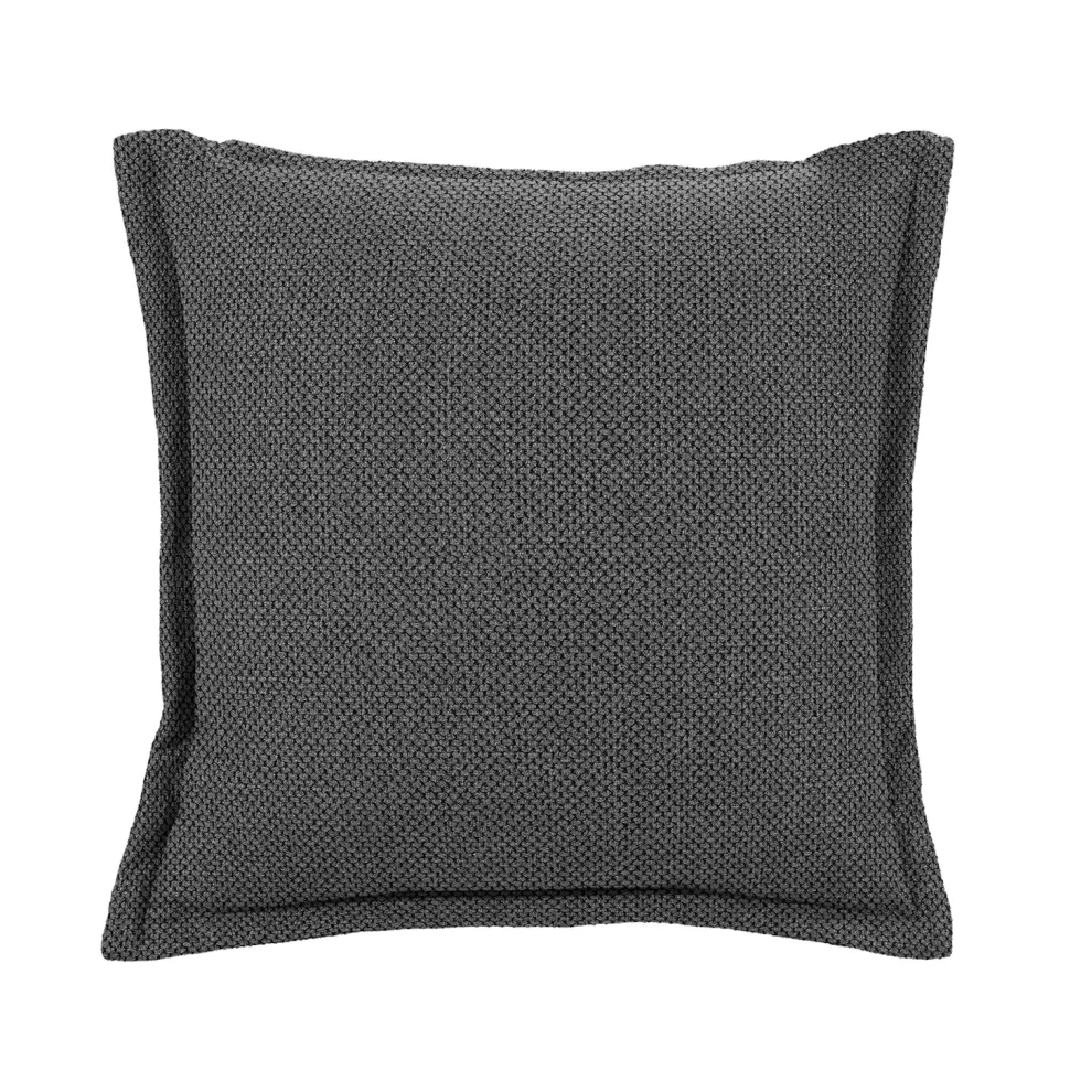 Cuscino Arredo Grigio Scuro con Balza Idrorepellente 50×50 cm