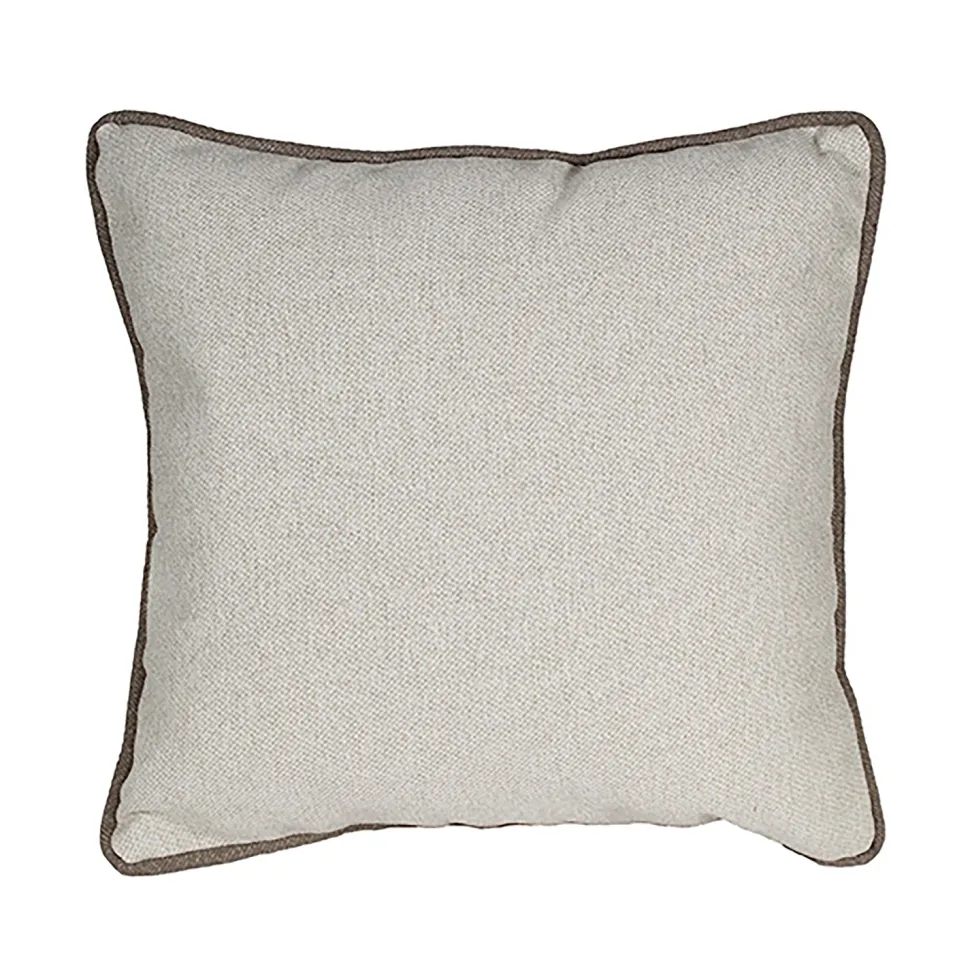 Cuscino Arredo Naturale con Bordo piping Idrorepellente 50×50 cm
