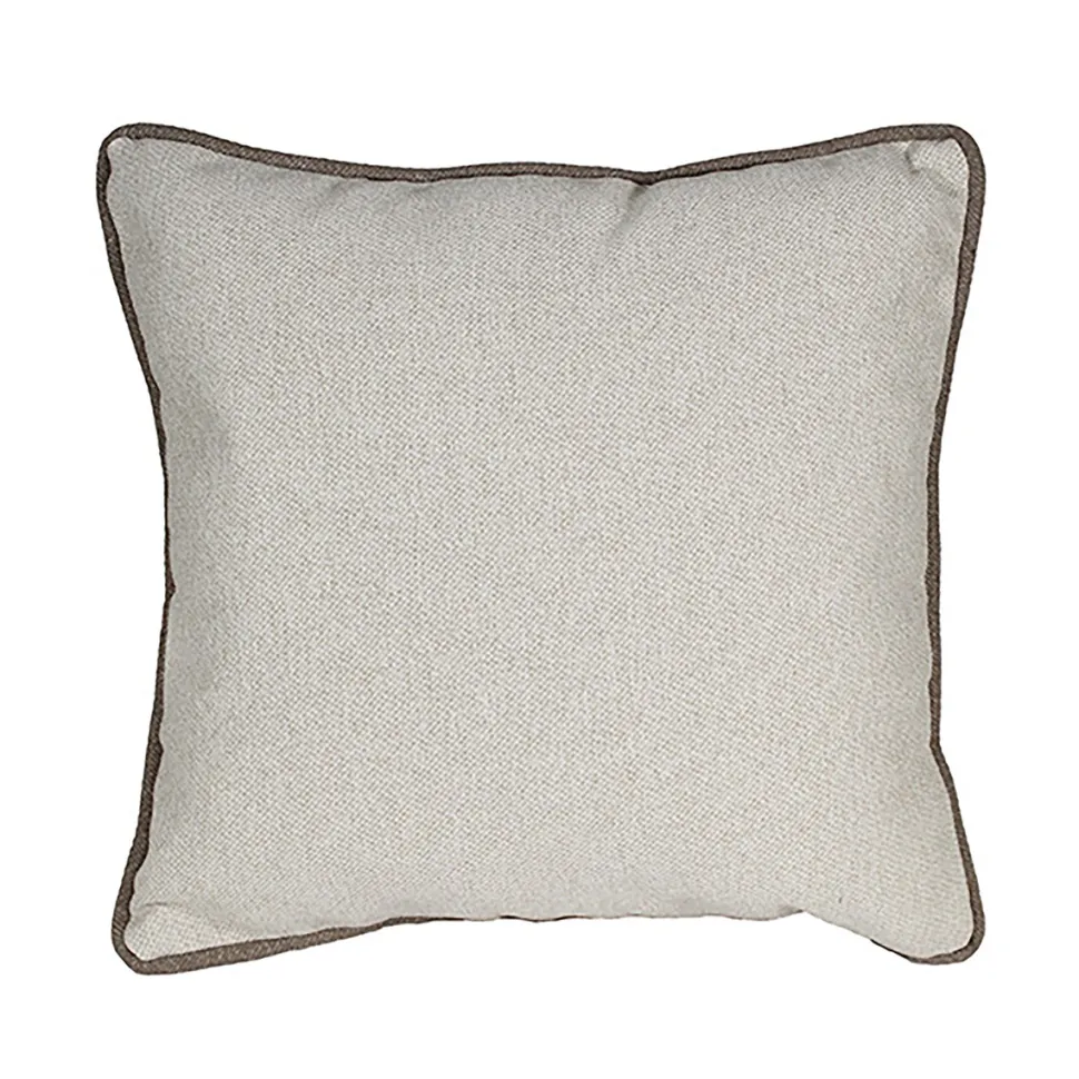 Cuscino Arredo Naturale con Bordo piping Idrorepellente 50×50 cm