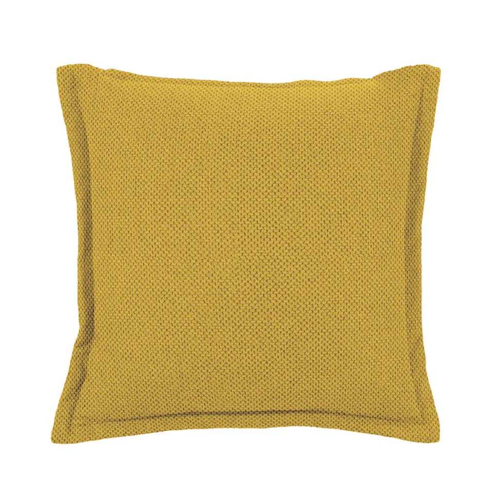 Cuscino Arredo Senape con Balza Idrorepellente 50×50 cm