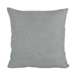 Cuscino Arredo Sfoderabile Grigio con Interno in Fibra 50×50 cm