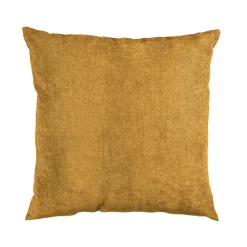 Cuscino Arredo Sfoderabile Ocra con Interno in Fibra 50×50 cm