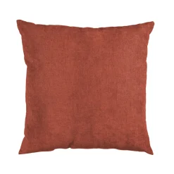 Cuscino Arredo Sfoderabile Terracotta con Interno in Fibra 50×50 cm
