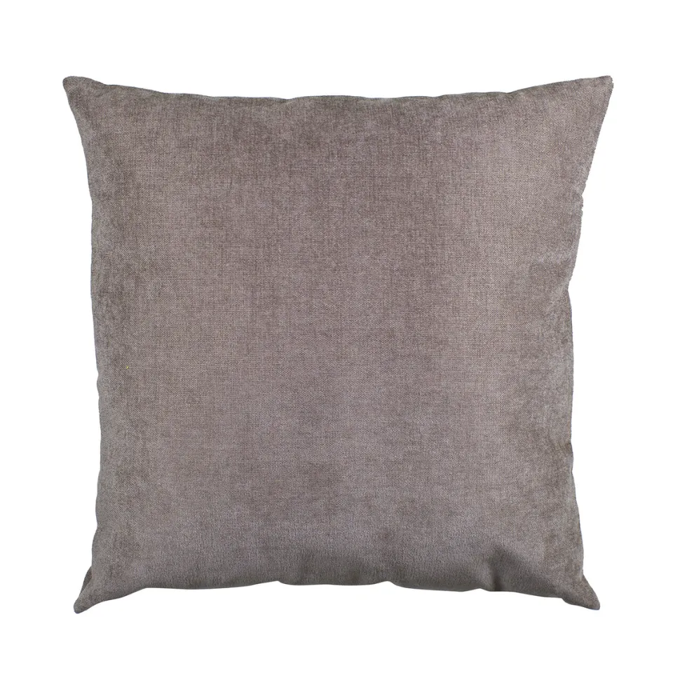 Cuscino Arredo Sfoderabile Tortora con Interno in Fibra 50×50 cm