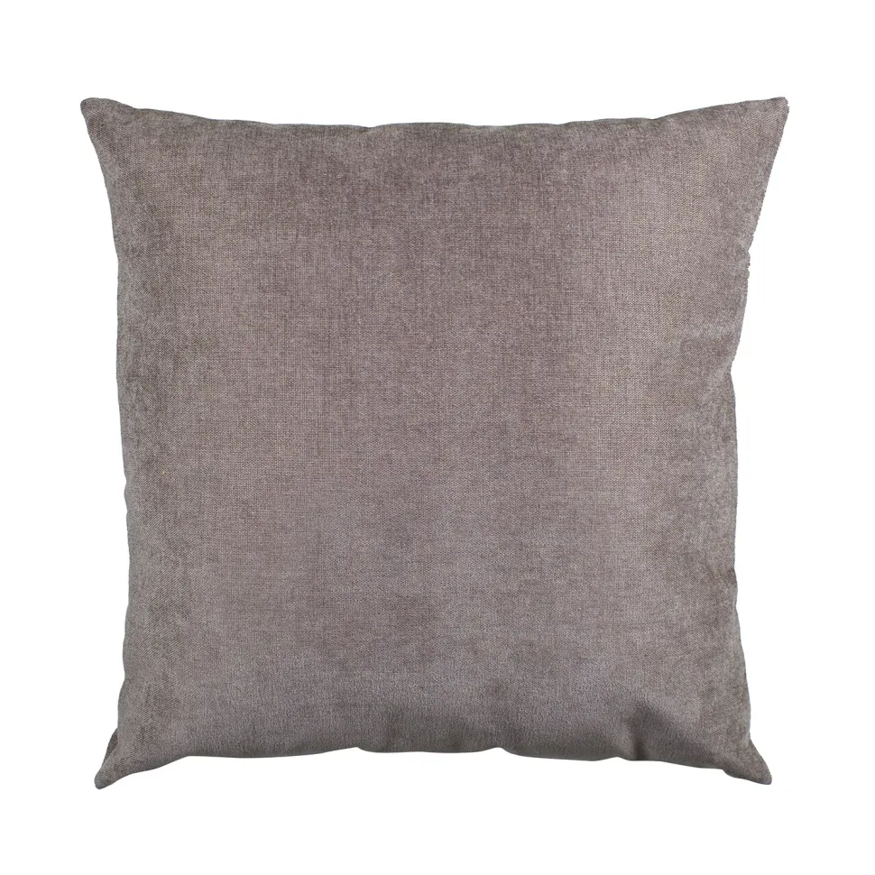 Cuscino Arredo Sfoderabile Tortora con Interno in Fibra 50×50 cm