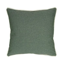 Cuscino Arredo Verde con Bordo piping Idrorepellente 50×50 cm