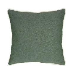 Cuscino Arredo Verde con Bordo piping Idrorepellente 50×50 cm