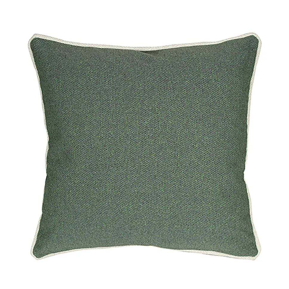Cuscino Arredo Verde con Bordo piping Idrorepellente 50×50 cm