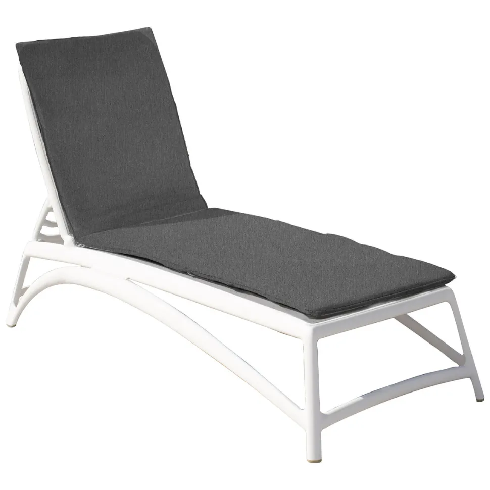 Cuscino Coprilettino Monoblocco Tinta Unita Grigio scuro 180x59 cm