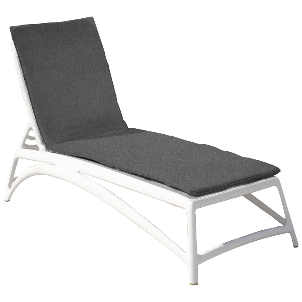 Cuscino Coprilettino Monoblocco Tinta Unita Grigio scuro 180x59 cm