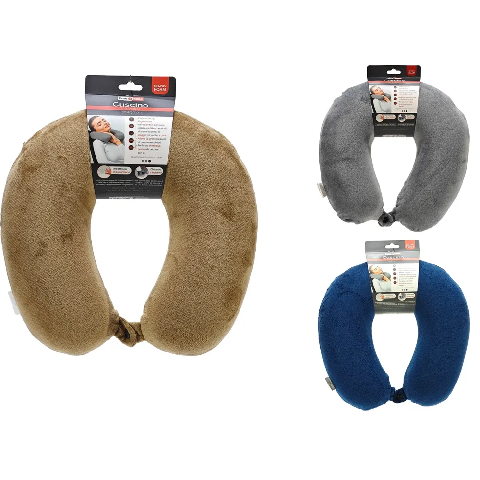 Cuscino da viaggio Poggiatesta in Memory Foam