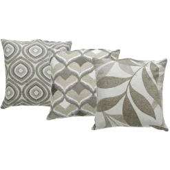 Cuscino Jacquard Sfoderabile Beige 45x45 cm