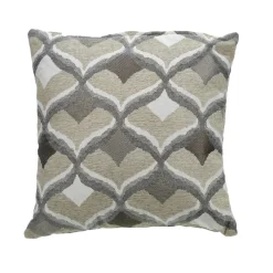 Cuscino Jacquard Sfoderabile Beige 45x45 cm