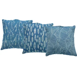 Cuscino Jacquard Sfoderabile Blu Petrolio 45x45 cm