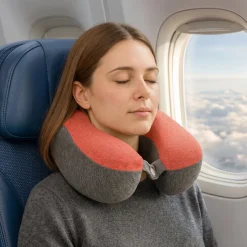 Cuscino Poggiatesta da Viaggio Memory Foam Ergonomico