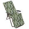 Cuscino Sdraio con prolunga Decoro Foglie 165x48 cm