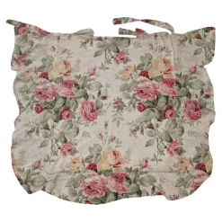 Cuscino Sedia Floreale Panna 40x40 cm spessore 5 cm