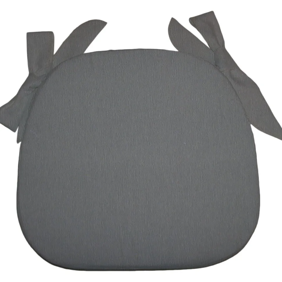 Cuscino Sedia Garda Tinta Unita Grigio Scuro