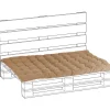 Cuscino seduta Pallet tortora