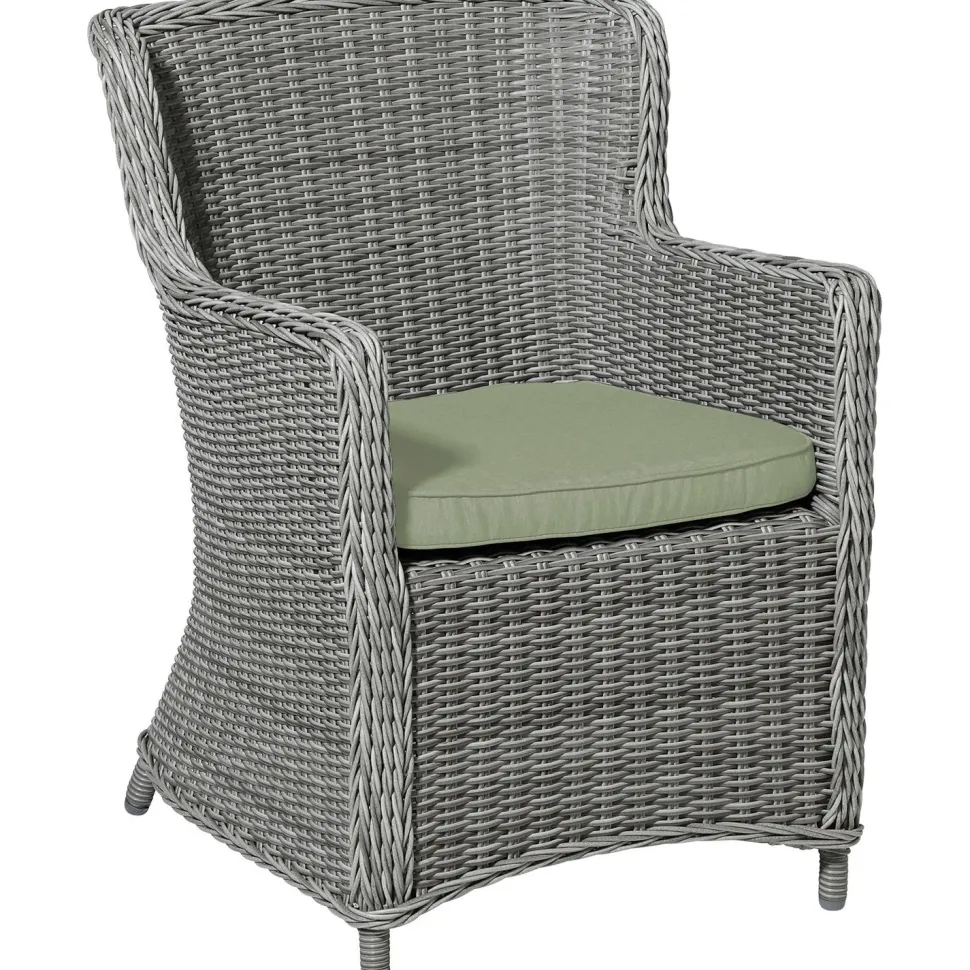 Cuscino seduta Wicker Universale Serie Panama Salvia 48x48 cm