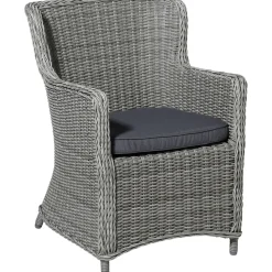 Cuscino seduta Wicker Universale Serie Panama Grigio 48x48 cm