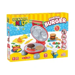Decora Kid Chef Piastra Burger Gioco Plastilina 19 Pezzi