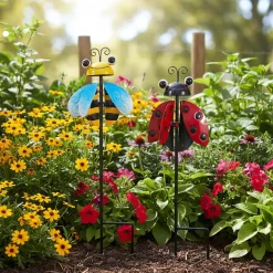 Decorazione da Giardino con Girandola Multicolore h50 cm