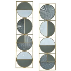 Decorazione da Parete con Specchi h102x28 cm