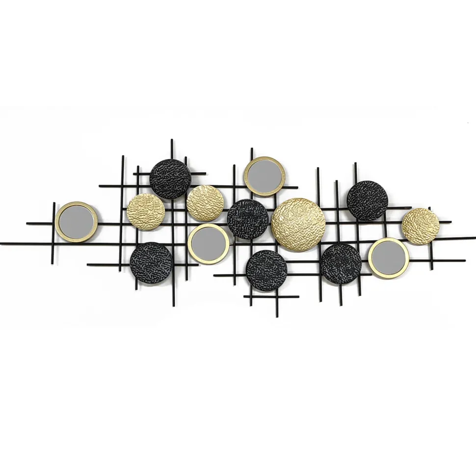 Decorazione da Parete con Specchi h52x132 cm
