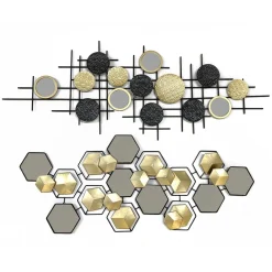 Decorazione da Parete con Specchi h52x132 cm